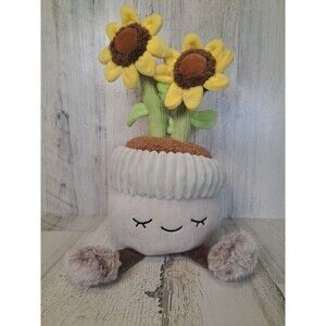 Plush RUSS Greenhouse Sunflower Potted Plant 14" Stuffed Toy Gardening  Amusing